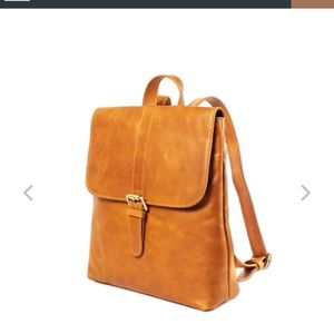 Andar brand, leather laptop backpack